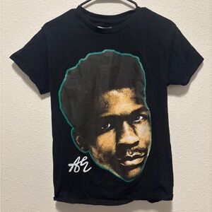 Anthony Edwards Black Graphic Men's T-Shirt- size small